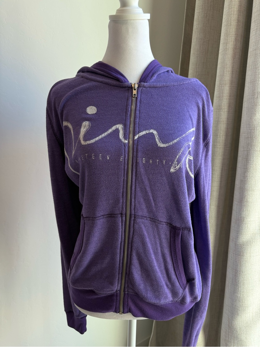 PINK Purple Zip-Up Hoodie